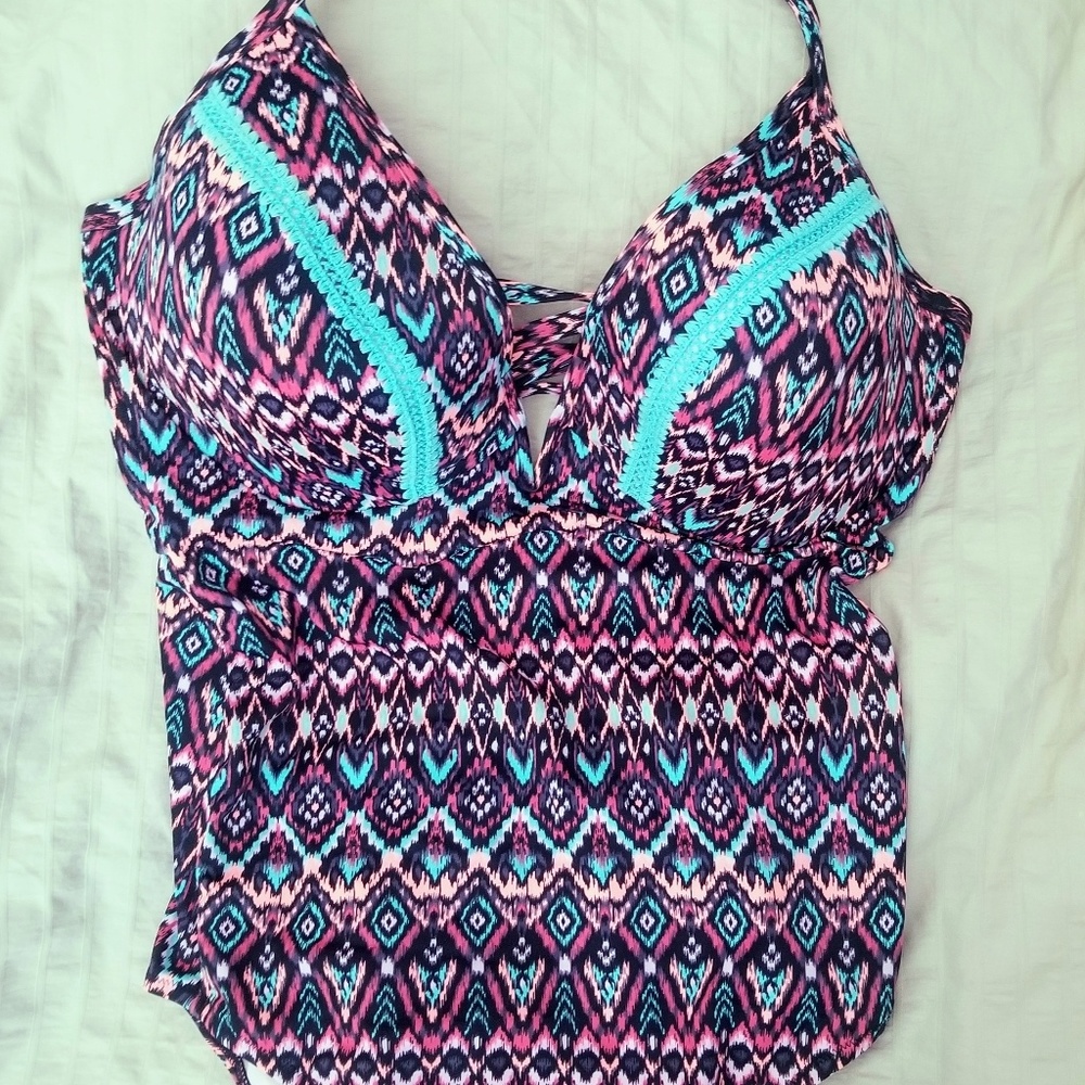 38DD One-Piece Halter top Swimsuit